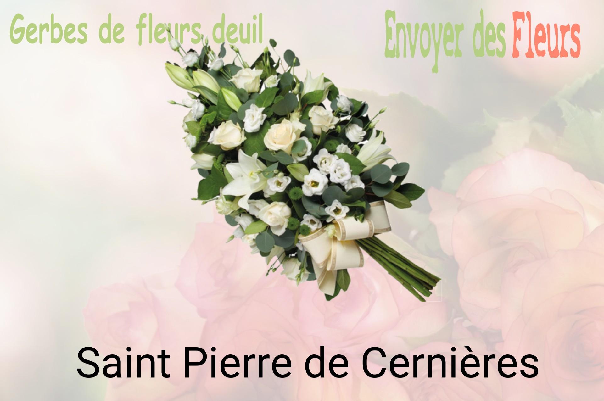 Gerbe de fleurs de deuil livrée à Saint-Pierre-de-Cernières
